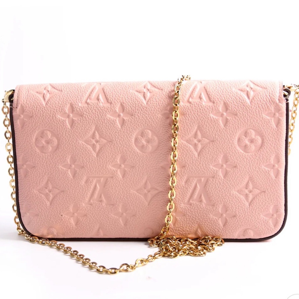 Louis Vuitton Pochette Felicie Empreinte Pink; Like new! - Picture 11 of 17